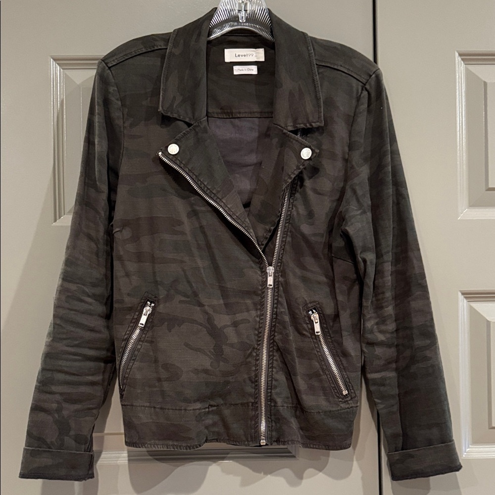 Level 99 Women's Dark Camo Moto Jacket